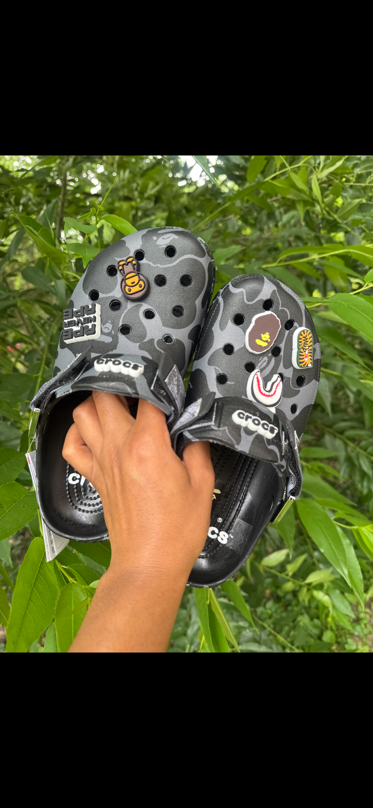 BAPE CROCS